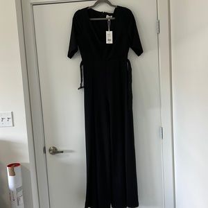Seed Heritage (Australian brand) black wide leg jumpsuit
